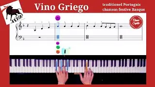 tutoriel piano facile débutant  : vino griego(traditionel Portugais et chanson basque)