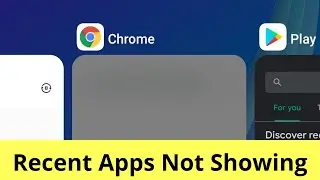 How to Fix Recent Apps Button Not Working | Recent Apps (Tray) Not Showing | Recent Apps Settings