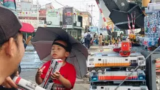 Penjual Mainan Kereta Api dari Kertas di Stasiun Lempuyangan Jogja | Follow Kita ya JRFC