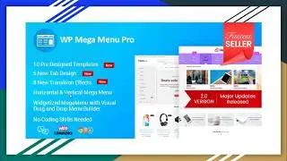 WP Mega Menu Pro - Best Mega Menu Plugin for WordPress | Powerful, Easy to Build / Setup, Responsive
