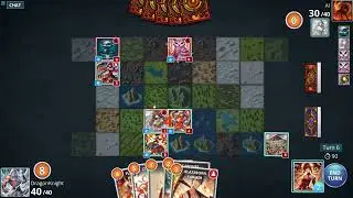 Aetherium Realms &ndash; Cards Move Like Chess Pieces! Tactical Anime Card Game (Full Match)