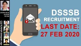 DSSSB FEE COLLECTOR AND OTHER POST RECRUITMENT 2020