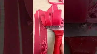 Peeling wax off a wooden surface. #asmr #wood #fusion #asmrsounds #shorts #satisfying