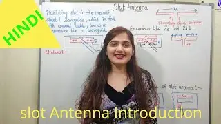 Slot Antenna Introduction | Antenna & Wave Propagation I Hindi