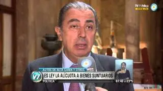 Visi&oacute;n 7: Es Ley la al&iacute;cuota a bienes suntuarios