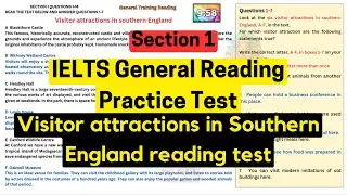IELTS general reading practice test | Visitor attractions in southern England reading test