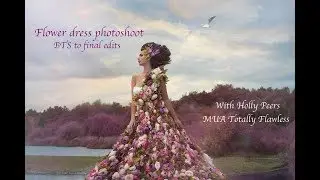 Flower dress photoshoot