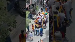 BJP rally in our street  #karnataka #bjp #shorts