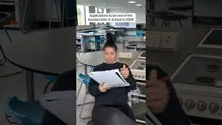 Application to be the hardest girl in school.