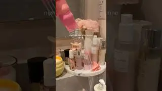 nighttime hair oiling🎀#nightroutine #haircare #hairoiling #asmr #aesthetic #hairgrowth #fyp #shorts