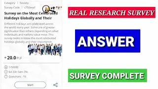 real research app answer || How to complete real research  new survey || real research new survey ||
