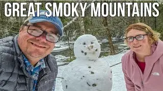 Extreme Cold Weather Freezes the Great Smoky Mountains National Park / Little River Road The Sinks