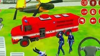 Real Fire Truck Driving Simulator 2022 - New Fire Fighting Fireman's Daily Job - Android GamePlay