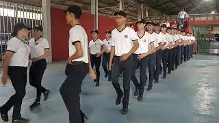 Acto de transmisión de mando y exhibición de movimientos por parte de los alumnos de 4to y 5to año.