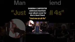 #SabrinaCarpenter on #MansBestFriend album cover drama during #SNL monologue #saturdaynightlive