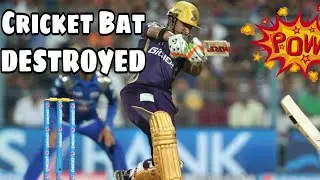 Bat destroyed in seconds | Cricket funny |  Unexpected cricket moments | @MADATTACK