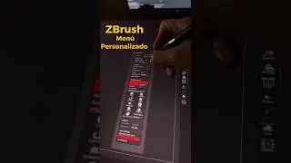 ZBrush - Menu Personalizado (en 60 segundos) - #zbrush #maxon #tutorial #wacom