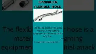 Flexible sprinkler hose | Eco Fire Industries | #fire #fireextinguisher #firesafety #ytshortsindia