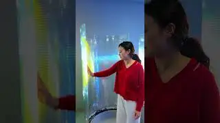 11-1  transparent film LED screen  #exhibition #wshongledscreen #ledsupplier #global #billboard