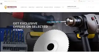 Tools and Supplies Store PrestaShop Theme by RockThemes Website Template - 62449