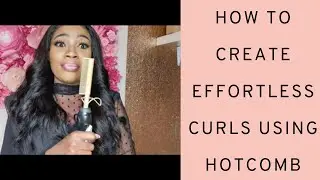 HOW TO USE A HOT COMB (HOT COMB CURLS)