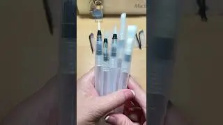 Refillable Water Brushes for watercolors #watercolorist #shorts #watercolor