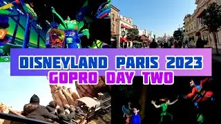 Disneyland Paris 2023 - GoPro Highlights from Day Two - Walkthrough and POV ride footage!!