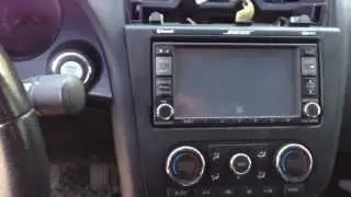 How to nissan altima dash stereo radio removal