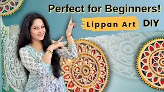 5 Minutes Me Sikhe Easy Lippan Art | Cute Fridge Magnet DIY for Beginners