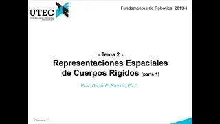 2-1 a 2-3 Introducción, Posición y Orientación de un Cuerpo Rígido (Curso: Fundamentos de Robótica)