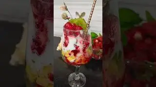 Tropical fruits Sundae ice cream 🍨#shorts #youtubeshorts #sundaeicecream #recipe
