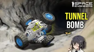 This Bomb Can Reach Deep Mountain Tunnel Bunker, Space Engineers