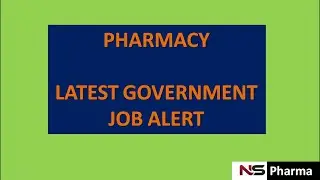 PHARMACIST | JOB VACANCY IN 2020 (TODAY)