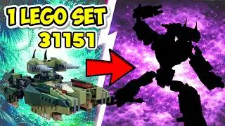 Учебное пособие: Танк-трансформер с использованием LEGO Creator 31151 T rex