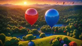 Three Bright Balloons Dance in the Sky | Color and Counting Song | Nursery Rhymes and Baby Songs