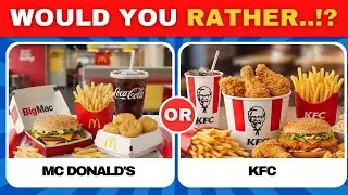 JUNK FOOD Would You Rather 🍔🍕 | Choose ONE! Impossible choice/ Master Bull Quiz 