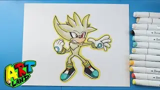 How to Draw Super Silver | Sonic the Hedgehog