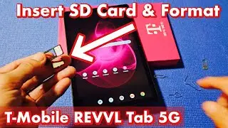 T-Mobile REVVL Tablet 5G: как вставить SD-карту и отформатировать