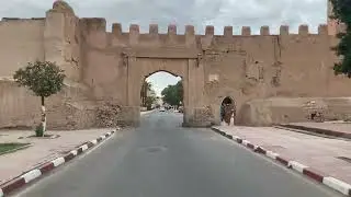 Driving through the Entrance of Taroudant's Walled City
