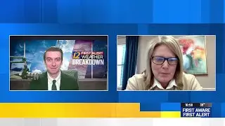 First Alert Meteorologist Jake Lambright speaks with Amy Dickson, superintendent of Elysian Field...