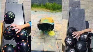 🎈Breaking Glass Bottles and Balloon Drops! Crushing Crunchy & Soft Things!🔥