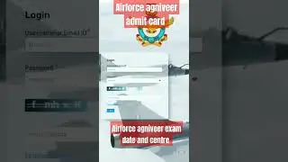 AIRFORCE AGNIVEER ADMIT CARD RELEASED 2023 || AIRFORCE AGNIVEER EXAM DATE CENTRE #airforce #agniveer