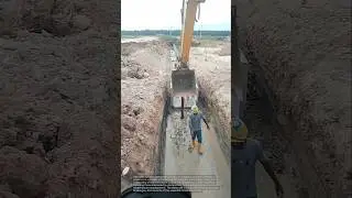 Trench construction: building a concrete structure