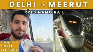 RRTS GurgaonDelhi ➡️ Meerut | Rapid Rail Metro | Timing, Ticket Price and Station #rrts #meerut