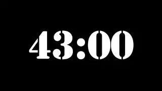 43 Minute Timer | 2580 Second Timer | 43 Minute Countdown