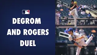 Jacob deGrom and Trevor Rogers combine for 24 Ks in an old fashioned pitchers' duel!