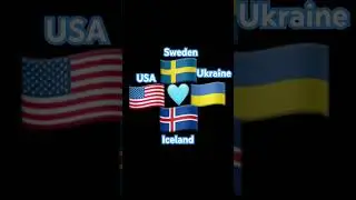 Relationship between Sweden USA Iceland and Ukraine