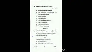 Organisational Behaviour