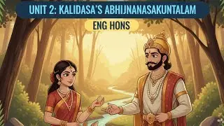 English (Hons.)| Unit 2, Kalidasa's Abhijnanasakuntalam, One short with notes, Indian Classical Lit.