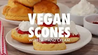 Vegan Scones With Jam And Coconut Cream - Loving It Vegan